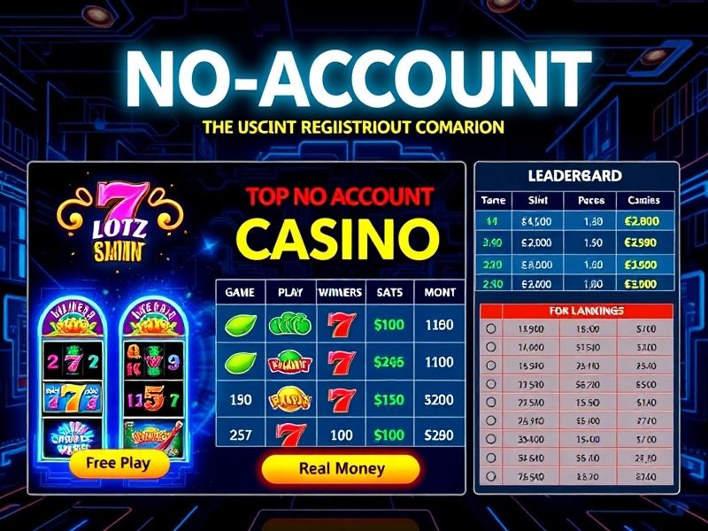Discover top-rated online casinos that let you play without an account. Enjoy free casino games, instant access, and bonuses for new players without registration.